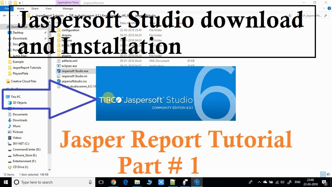 Jasper Report Tutorial Part 1 Download And Setup Jasper Studio Youtube