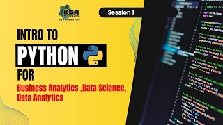 Master Data Analysis with Python | Python for Data Science" and "Business Analytics | Session-1