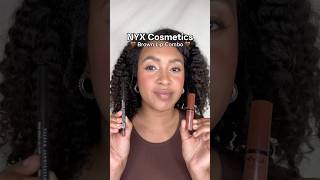 NYX Cosmetics Fall Brown Lip Combo 🤎 Definitely a must try #nyxcosmetics #lipcombo #makeup #shorts