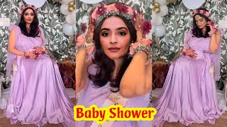 Pregnant Sonam Kapoor celebrates her Baby Shower with husband and Sasurali Family