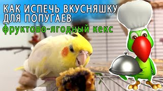 КАК ИСПЕЧЬ ВКУСНЯШКУ ДЛЯ ПОПУГАЕВ | Birdy Bread Фруктовый кекс для птиц