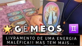 🟡GÊMEOS ♊️ LIVRAMENTO DE UMA ENERGIA MALÉFICA!! MAS TEM MAIS... #gemeos #tarot