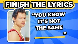 FINISH THE LYRICS | Most Popular Songs EDITION | Music Quiz 🎵