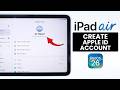 iPad Air M4: How to Create a New Apple ID on iPadOS 26