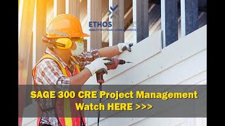 Sage 300 CRE Project Management Overview