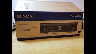 Unboxing the Denon PMA-800NE  Integrated amplifier. USA