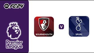 FC24丨AFC Bournemouth vs Tottenham Hotspur丨Premier League 2024/25丨英格蘭足球超級聯賽丨伯恩茅斯 vs 托特納姆熱刺丨Round 14