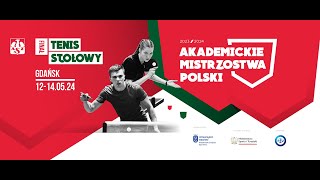 Akademickie Mistrzostwa Polski w Tenisie Stołowym | stół nr 4 14.05.2024