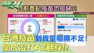 台灣疫苗到貨量明顯不足! 開放混打AZ翻身!? 健康2.0