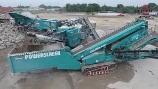 Powerscreen Premiertrak R400, Trakpactor 320, Chieftain 1400, \u0026 CT65s recycling concrete