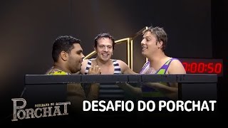 Fábio Porchat, Paulo Vieira e Cambota ficam sem ar no "Desafio do Porchat"