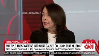 Senator Cantwell joins CNN to discuss the devastating DCA crash