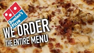 THE ENTIRE DOMINOS MENU