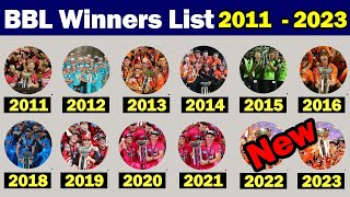 🏆BBL All Time Winners List 2011-2023🏆Big Bash League Season Winners List 2011-24🏆BBL Champion List