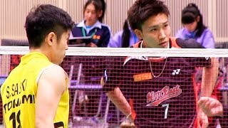 Kento Momota 桃田賢斗 vs Syoh Sasaki 佐々木翔 | 3rd Game | ﾊﾞﾄﾞﾐﾝﾄﾝ日本リーグ2013