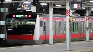 【番線変更】E233系ケヨ503編成 4837A 京葉線快速 茂原駅4番線臨時入線 2019/12/20