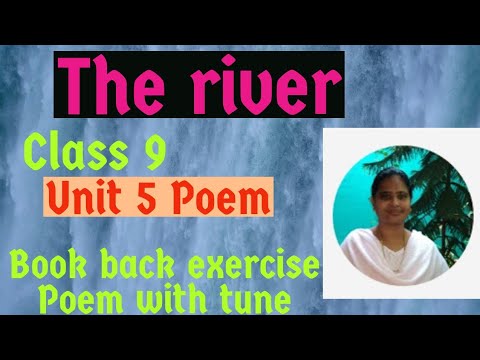 The River, Book Back Exercise, Class 9 Unit 5 Poem. Poem Sung As Song ...