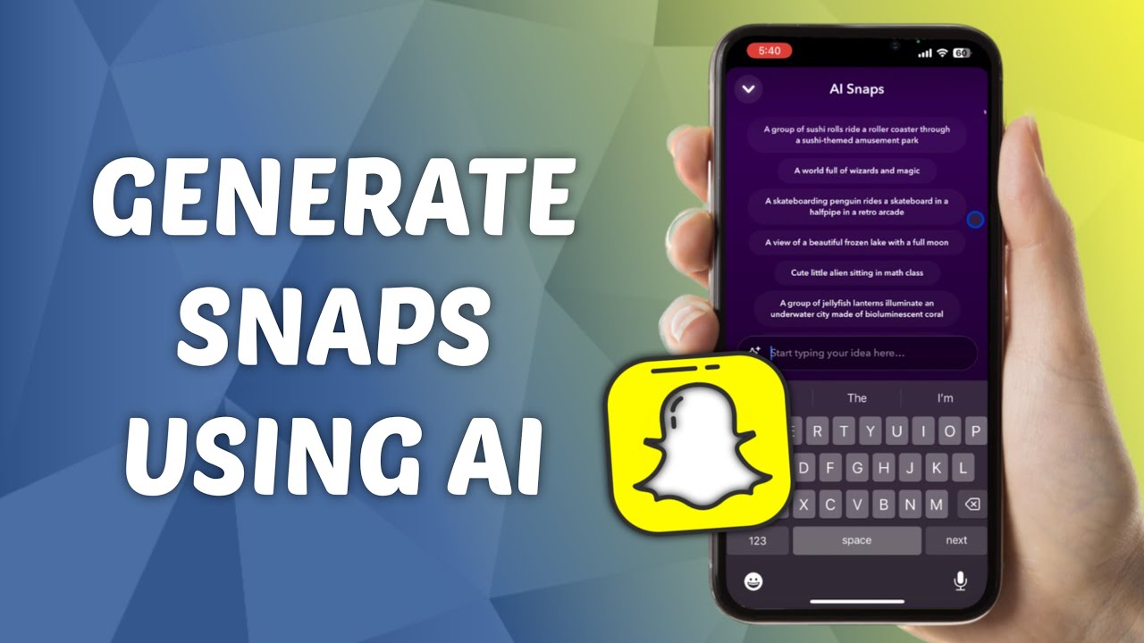 How To Generate Snaps Using Ai On Snapchat Youtube