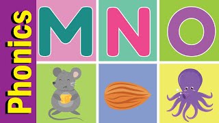 M N O Phonics Chant for Children | English Pronunciation for Children | Fun Kids English