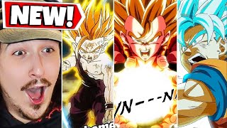 NEW LR Super Gogeta, SSJ2 Gohan, \u0026 Goku and Frieza Super Attacks Reaction Dokkan 10th Anniversary!