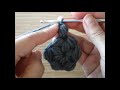 crochet jasmine stitch かぎ針編み 円のリフ編み エコたわし 코바늘 자스민스티치 뜨기