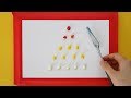 Sunset Telephone Pole Acrylic Painting Step by Step #340｜Satisfying Masking Tape ASMR