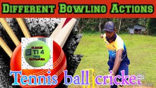 Different Bowling Actions tennis ball cricket/Yfcg Cricket/டெனிஷ் பந்தில்  பந்து வீசும் முறைகள்