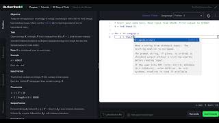 HackerRank Python 30 Days of Code - Day 6: Let's Review