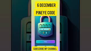 PinEye Bot Secret Code Today 6 December| Pin Eye Bot Secret Code | PinEye Secret Code Today