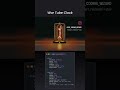 War Tube Clock Animation Using HTML, CSS & JavaScript 🕰️🔥| Futuristic Digital Clock UI #cssanimation