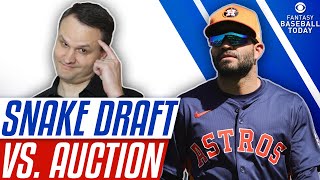 Snake Draft vs. Auction (Salary Cap) Strategy! Bidding, Nominations & More | Fantasy Baseball Advice