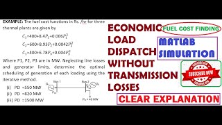 ECONOMIC LOAD DISPATCH