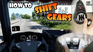 How to SHIFT Gears in Euro Truck Simulator 2 | H-Shifter manual & Transmission types TUTORIAL