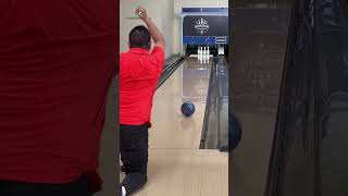 ブラインドボウリング　フィジックスツアーで1368番スペア(Blind bowling)