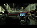 シビックタイプr【4k車載動画】夜の高速道路　諏訪南インターから岡谷インターまで