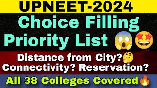 UPNEET-2024 College Preference List 🔥 NEET UP State Quota Priority List 😱 Reservation Explained