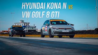 DRAG RACE: Volkswagen Golf GTI vs Hyundai Kona N