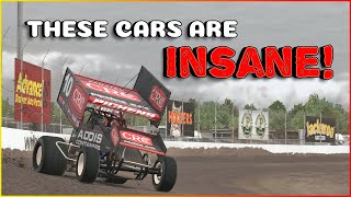 FIRST time driving a SPRINT CAR on iRacing | 305 Sprint Car @ USA International Speedway