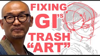 FIXING Kim Jung Gi's TRASH ART: DRAWING MORE WILL NEVER! EVER! MAKE YOU better