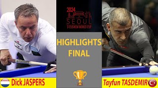 Highlights FINAL🏆Dick JASPERS vs Tayfun TASDEMIR | SEOUL World Cup 3-Cushion 2024