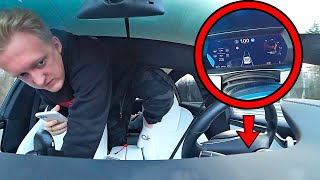 Последний влог.. Автопилот по трассе 100км\\ч на Tesla Model X | 24 часа Challenge - Покинуть Украину