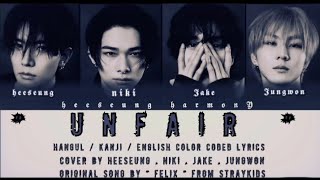 [AI COVER] 'UNFAIR' - HEESEUNG / NIKI / JAKE /JUNGWON - ENHYPEN - ORIGINAL SONG BY  FELIX STRAY KIDS