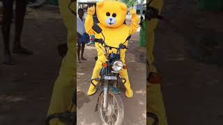 XL బైక్ మీద ఓవరాక్షన్ చేస్తున్న టెడ్డి మావ 🤣🤣#teddybear #teddy #comedydance#trendi #trending #funny