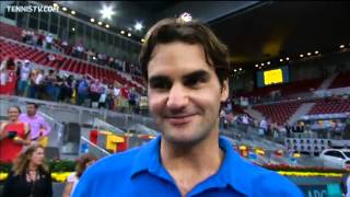 Federer Discusses Madrid Final Victory Over Berdych