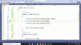 Method Overloading - Optional Parameters - Recursive - Recursion