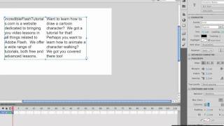 Adobe Flash CS5 Tutorial: The New Text Engine