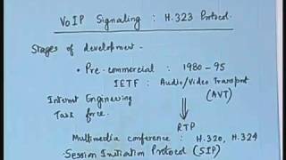 Lecture -33 VoIP Signaling : H.323 Protocol