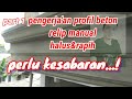 cara mengerjakan profil lispang yang benar pengerjaan profil beton. tinggi lisplang 60 cm