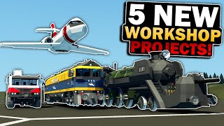 ALL 5 NEW CREATIONS Including Our WAR TRAIN In Stormworks!