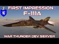 Dev Server First Impression : F-111A